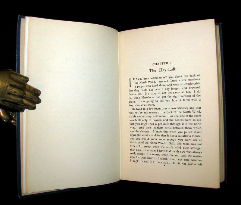 1911 Rare Edition - AT THE BACK OF THE NORTH WIND by George MacDonald. Illustrated.