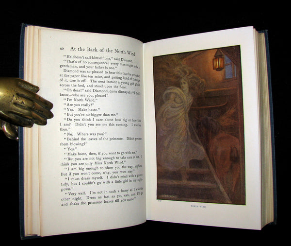 1911 Rare Edition - AT THE BACK OF THE NORTH WIND by George MacDonald. Illustrated.