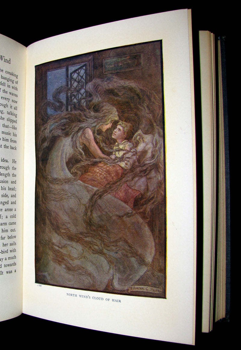 1911 Rare Edition - AT THE BACK OF THE NORTH WIND by George MacDonald. Illustrated.