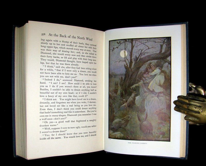1911 Rare Edition - AT THE BACK OF THE NORTH WIND by George MacDonald. Illustrated.
