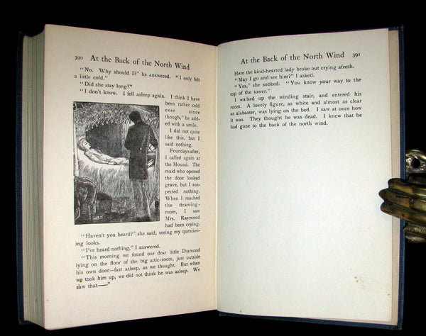 1911 Rare Edition - AT THE BACK OF THE NORTH WIND by George MacDonald. Illustrated.