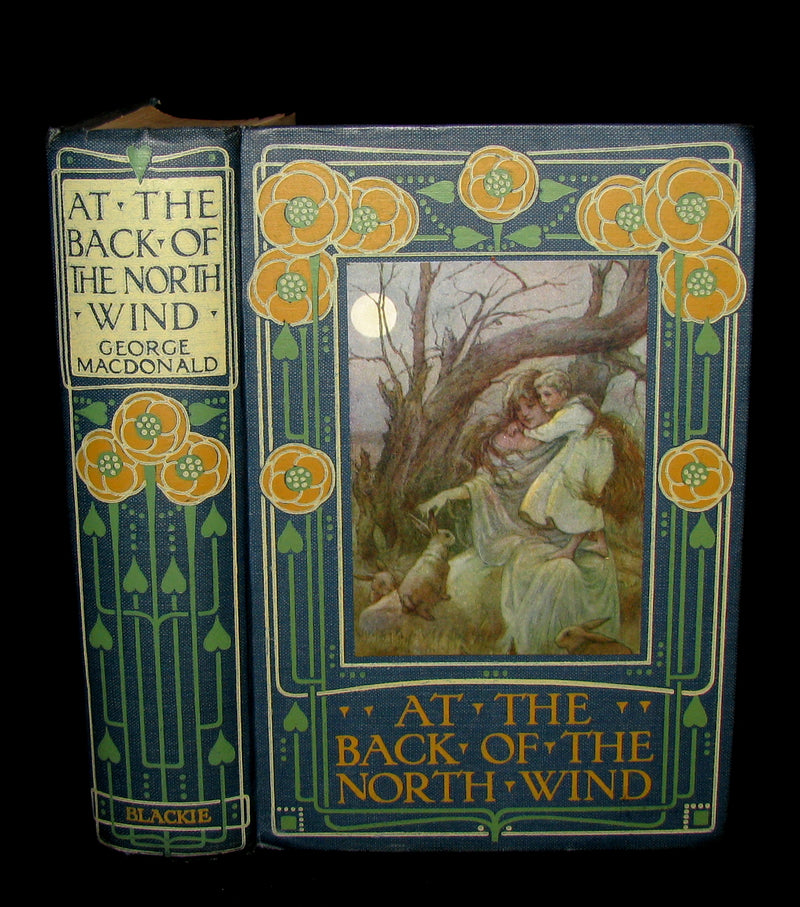 1911 Rare Edition - AT THE BACK OF THE NORTH WIND by George MacDonald. Illustrated.