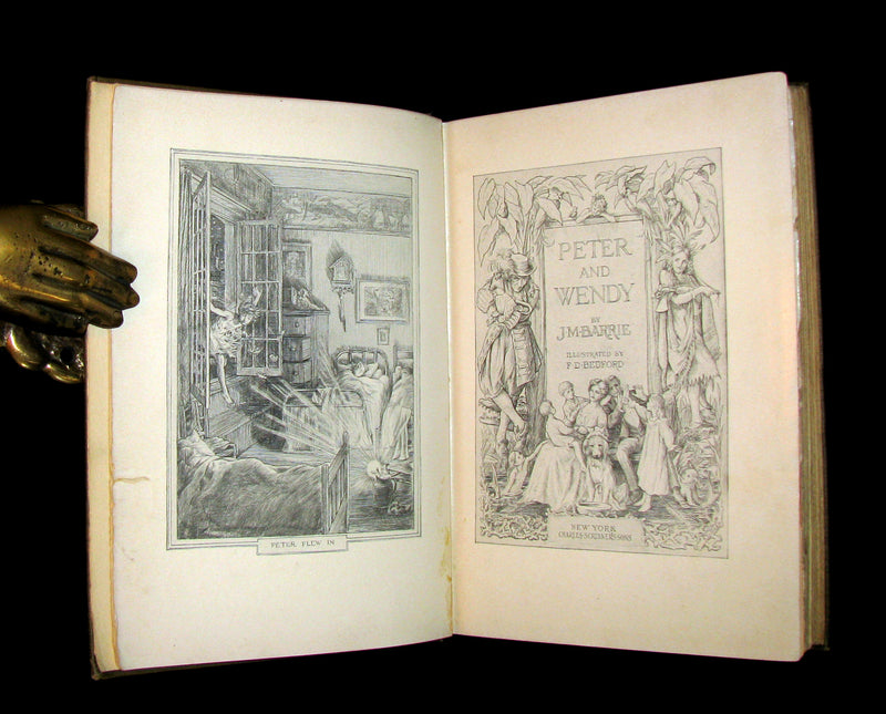1911 Rare First Edition Book  - PETER PAN - Peter and Wendy by James Matthew Barrie.