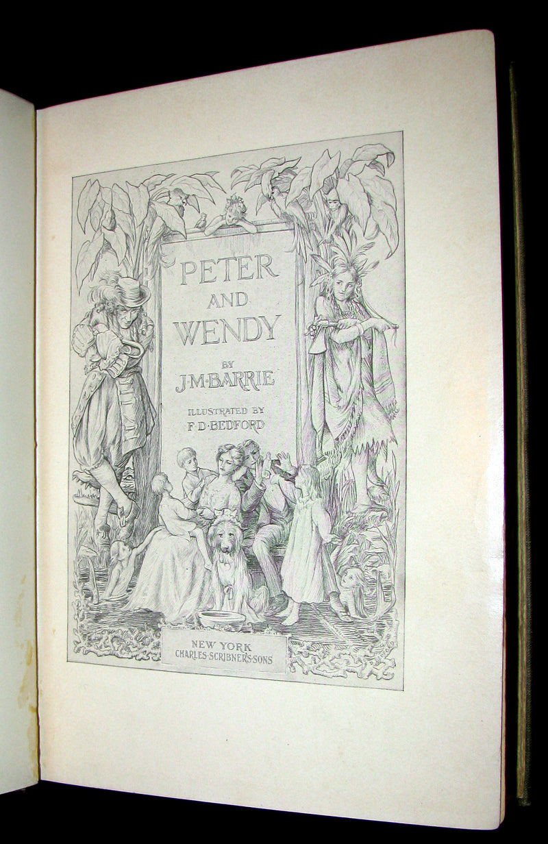 1911 Rare First Edition Book  - PETER PAN - Peter and Wendy by James Matthew Barrie.
