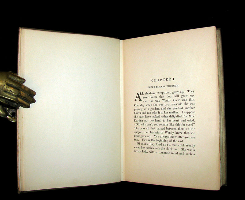 1911 Rare First Edition Book  - PETER PAN - Peter and Wendy by James Matthew Barrie.