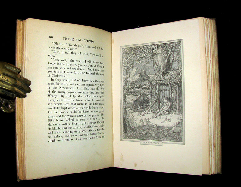 1911 Rare First Edition Book  - PETER PAN - Peter and Wendy by James Matthew Barrie.