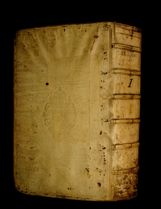 1630 Rare Latin Vellum Folio Book - Commentaries on the Pentateuch of Moses, By R. P. Cornelius a Lapide, Jesuit.