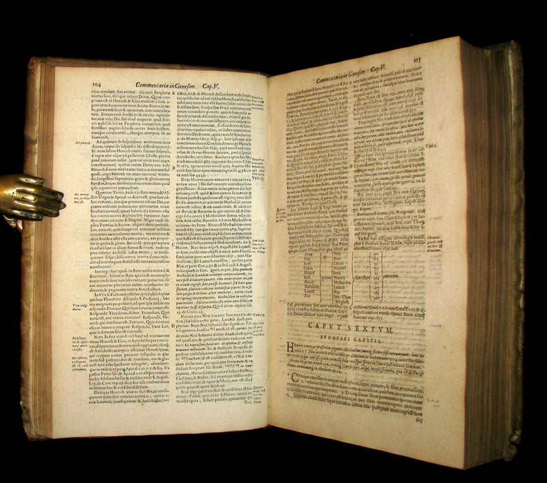 1630 Rare Latin Vellum Folio Book - Commentaries on the Pentateuch of Moses, By R. P. Cornelius a Lapide, Jesuit.