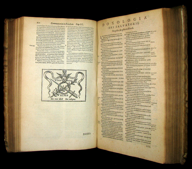 1630 Rare Latin Vellum Folio Book - Commentaries on the Pentateuch of Moses, By R. P. Cornelius a Lapide, Jesuit.