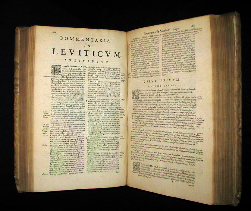 1630 Rare Latin Vellum Folio Book - Commentaries on the Pentateuch of Moses, By R. P. Cornelius a Lapide, Jesuit.