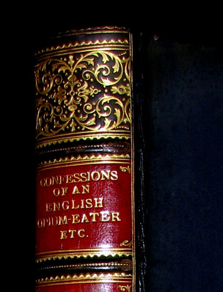 1901 Rare Book bound by Sangorski & Sutcliffe - Confessions of an English Opium-Eater by De Quincey.