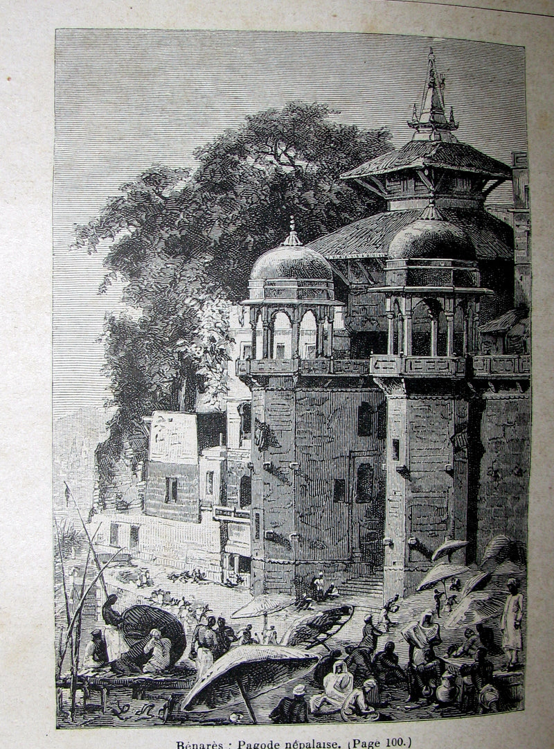 1898 Rare French Book - JULES VERNE - The Steam House - La Maison à Vapeur. Hetzel Illustrated.