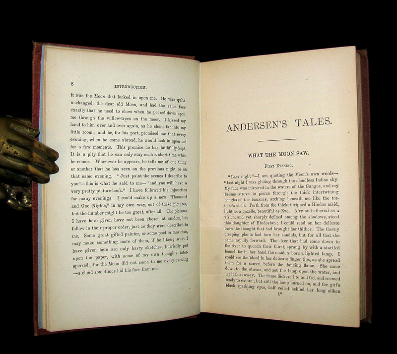 1872 Rare Book - Hans Christian Andersen - German FAIRY TALES illustrated.