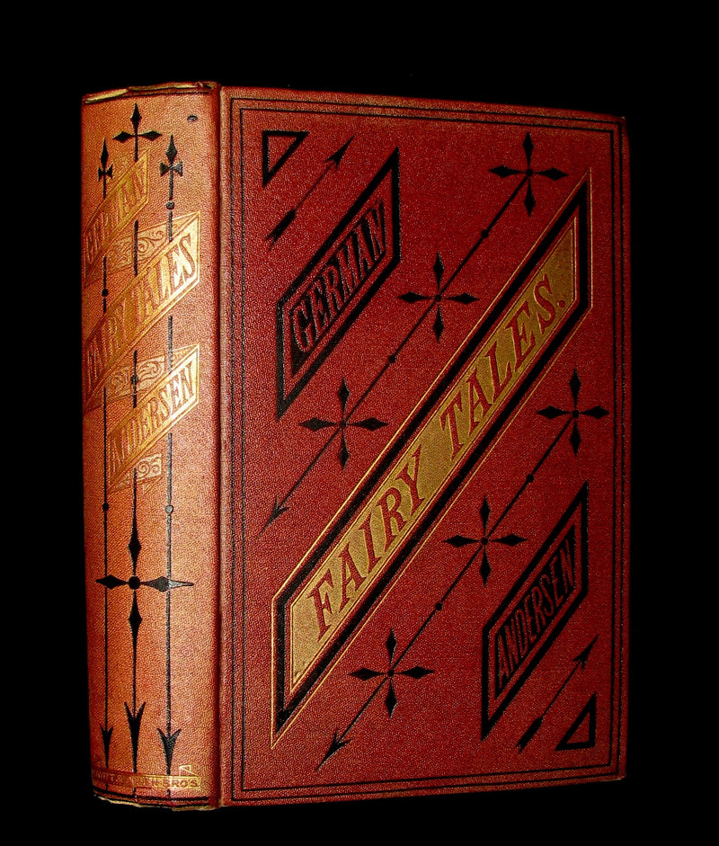 1872 Rare Book - Hans Christian Andersen - German FAIRY TALES illustrated.