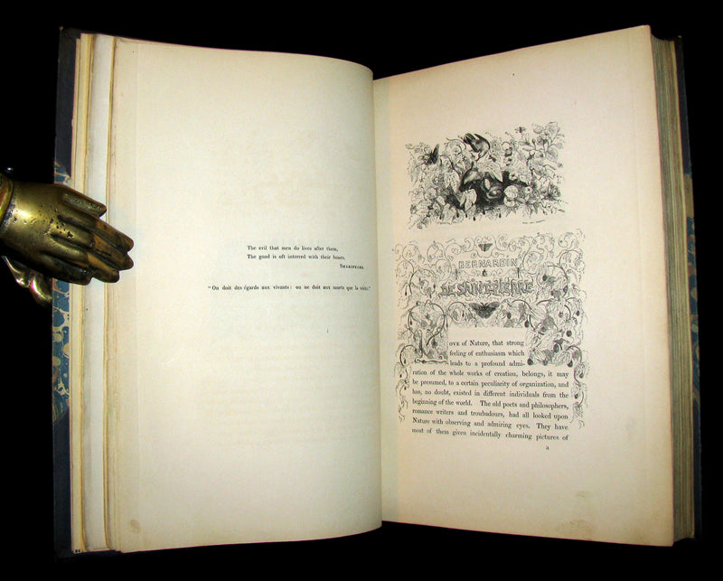 1839 Nice RIVIERE Binding - 1st Edition - PAUL and VIRGINIA by Bernardin De St Pierre.