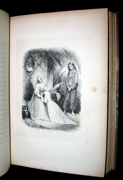1839 Nice RIVIERE Binding - 1st Edition - PAUL and VIRGINIA by Bernardin De St Pierre.