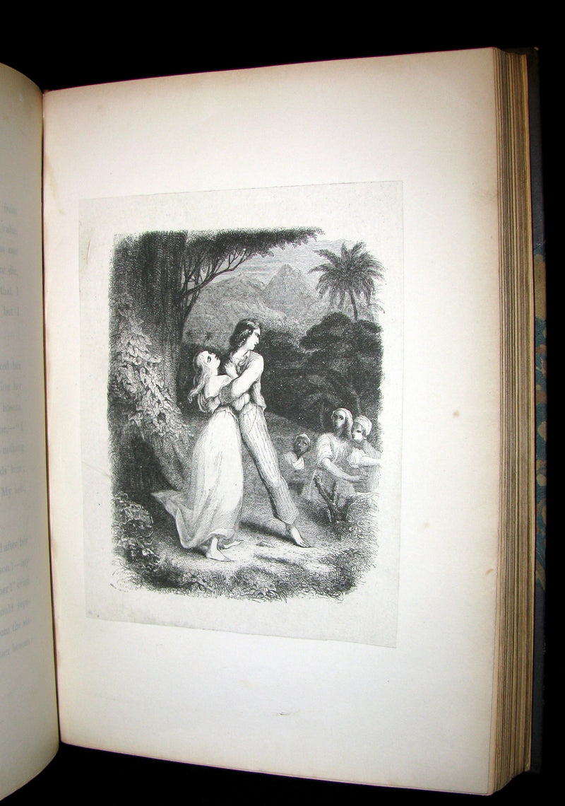 1839 Nice RIVIERE Binding - 1st Edition - PAUL and VIRGINIA by Bernardin De St Pierre.