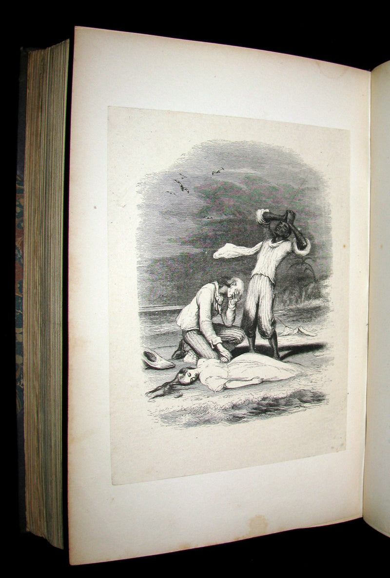 1839 Nice RIVIERE Binding - 1st Edition - PAUL and VIRGINIA by Bernardin De St Pierre.
