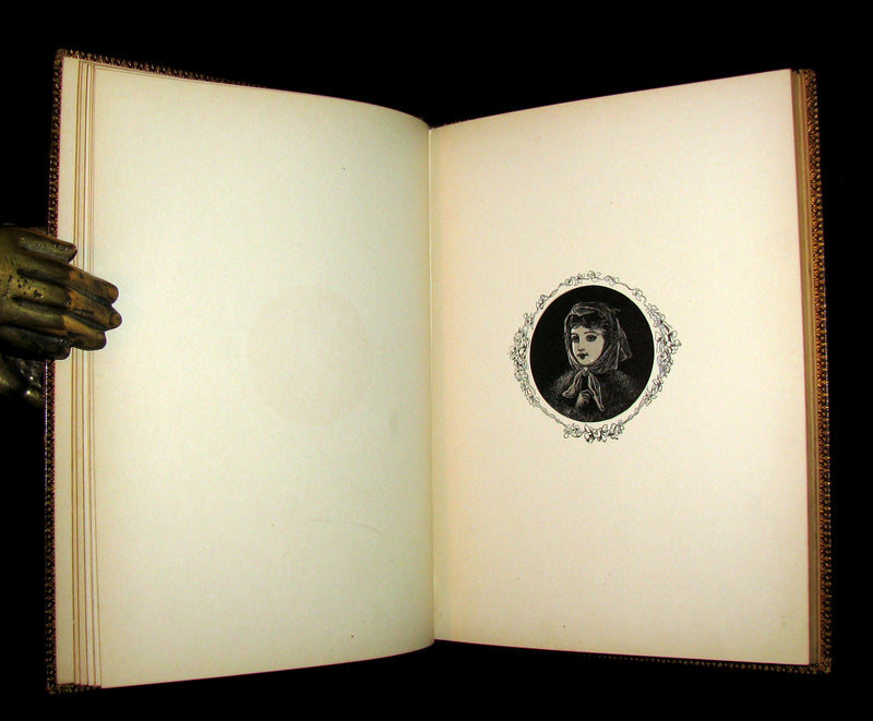 1873 Rare Romantic 1st Edition - The Little People of the Snow by William Cullen Bryant.