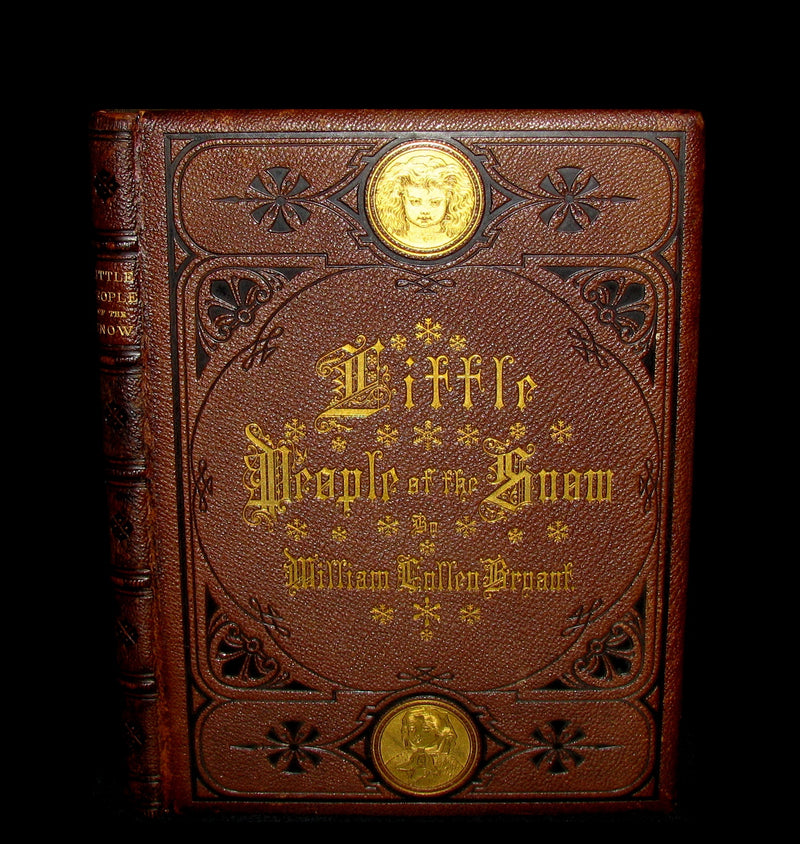 1873 Rare Romantic 1st Edition - The Little People of the Snow by William Cullen Bryant.