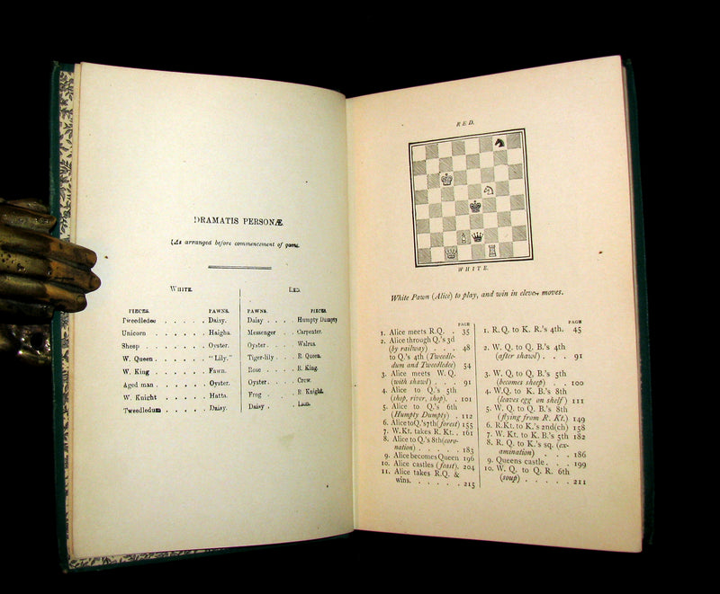 1889 Rare Book - Through the Looking-Glass, and What Alice Found There by Lewis Carroll.