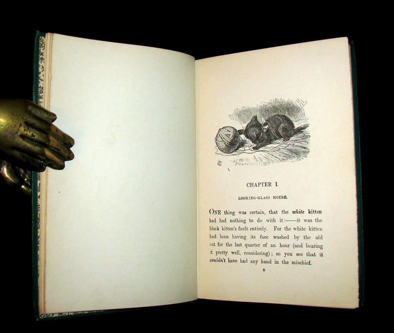 1889 Rare Book - Through the Looking-Glass, and What Alice Found There by Lewis Carroll.
