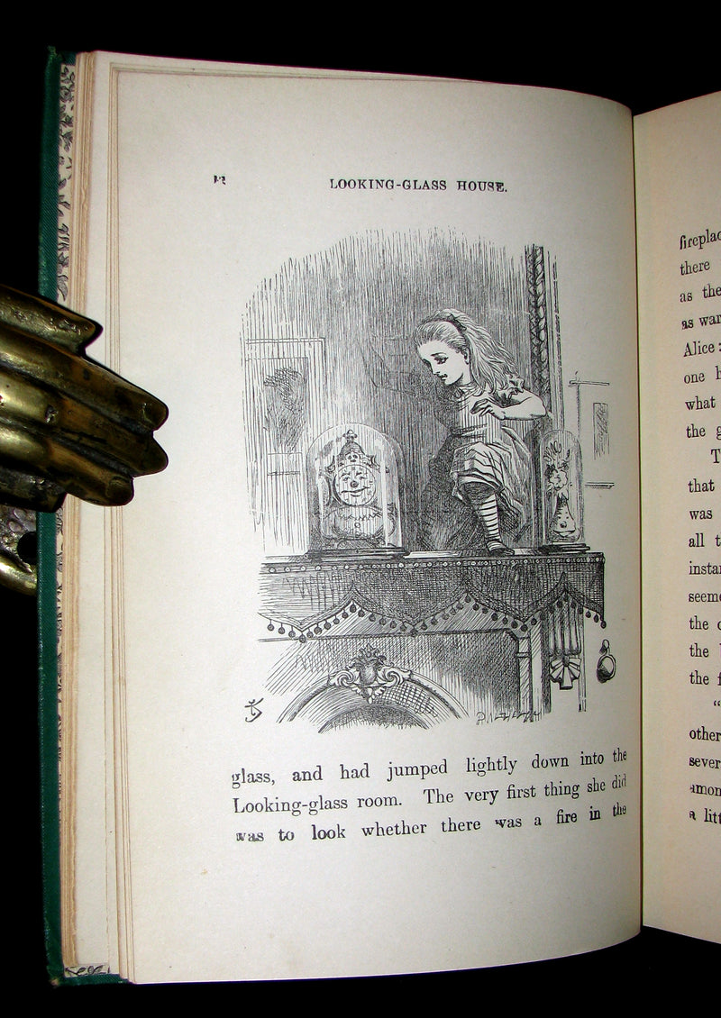 1889 Rare Book - Through the Looking-Glass, and What Alice Found There by Lewis Carroll.