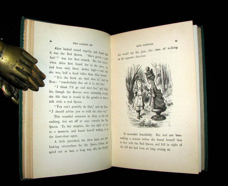 1889 Rare Book - Through the Looking-Glass, and What Alice Found There by Lewis Carroll.