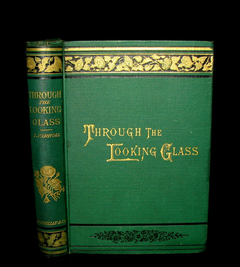 1889 Rare Book - Through the Looking-Glass, and What Alice Found There by Lewis Carroll.