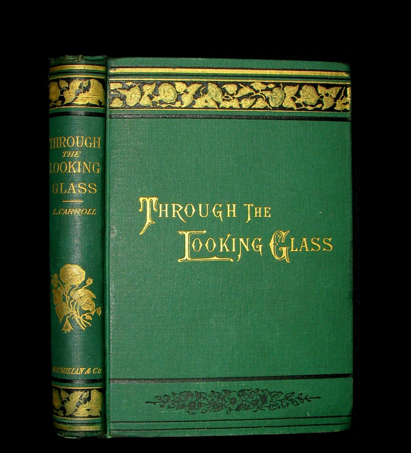 1889 Rare Book - Through the Looking-Glass, and What Alice Found There by Lewis Carroll.