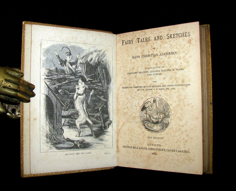 1884 Rare Victorian Edition - Hans Christian Andersen - FAIRY TALES and Sketches.