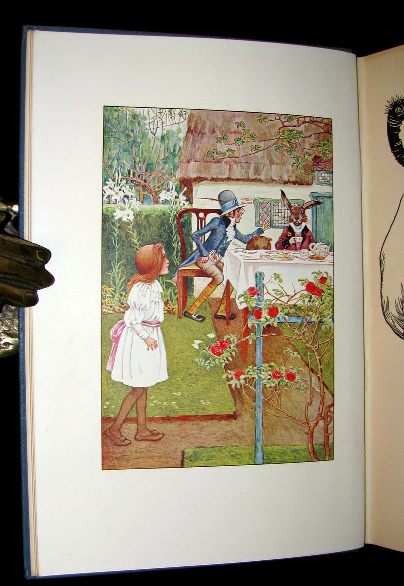 1907 Rare Book - Alice's Adventures in Wonderland Illustrated by Amy Millicent Sowerby. 1stED.
