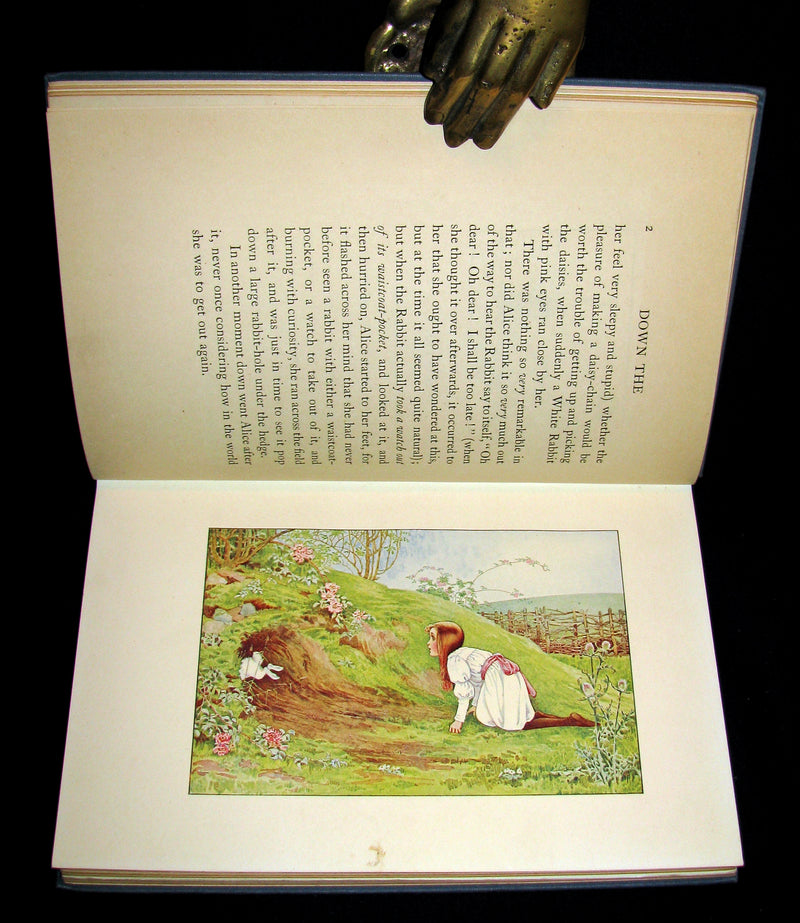 1907 Rare Book - Alice's Adventures in Wonderland Illustrated by Amy Millicent Sowerby. 1stED.