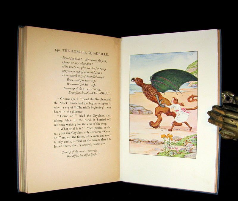 1907 Rare Book - Alice's Adventures in Wonderland Illustrated by Amy Millicent Sowerby. 1stED.