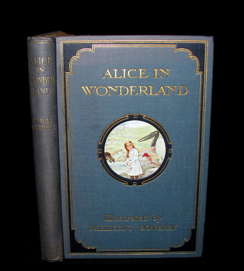 1907 Rare Book - Alice's Adventures in Wonderland Illustrated by Amy Millicent Sowerby. 1stED.