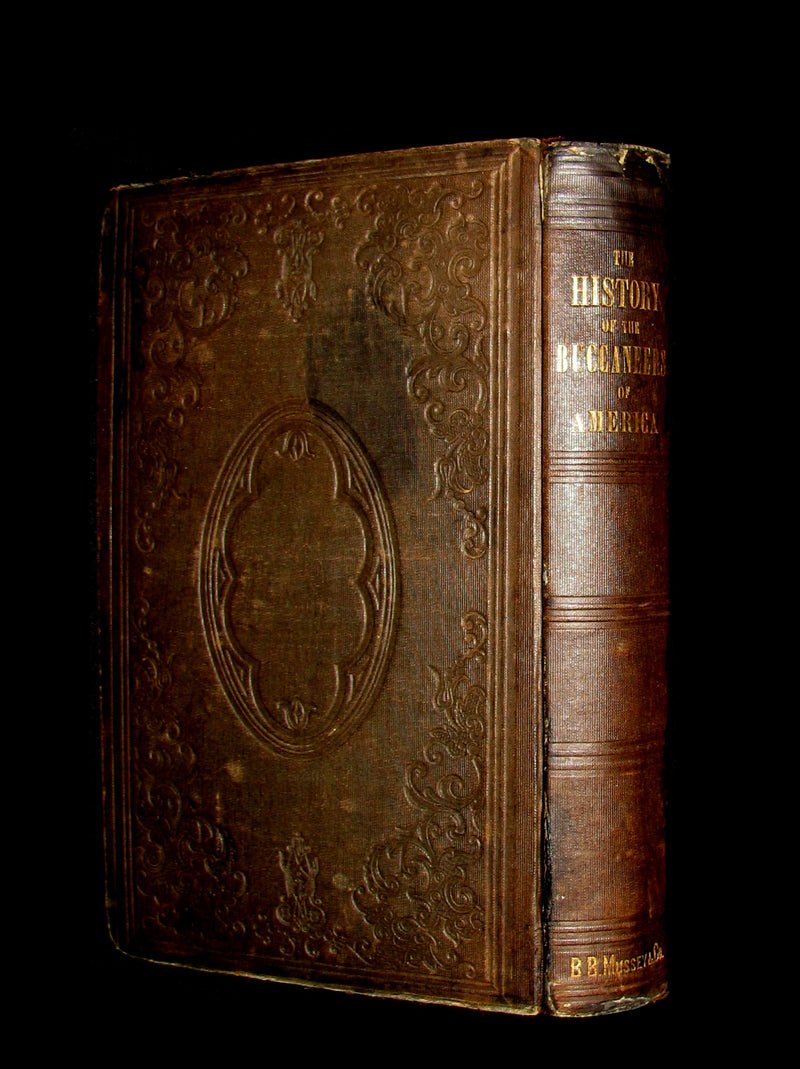 1853 Scarce Book - Pirates -The History Of The Buccaneers Of America. Illustrated & MAP.