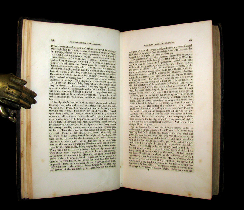1853 Scarce Book - Pirates -The History Of The Buccaneers Of America. Illustrated & MAP.