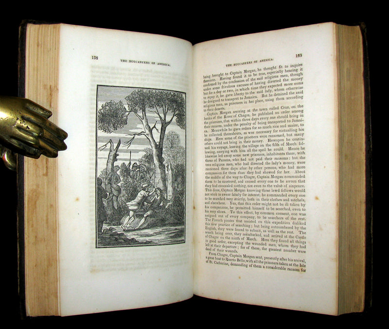 1853 Scarce Book - Pirates -The History Of The Buccaneers Of America. Illustrated & MAP.