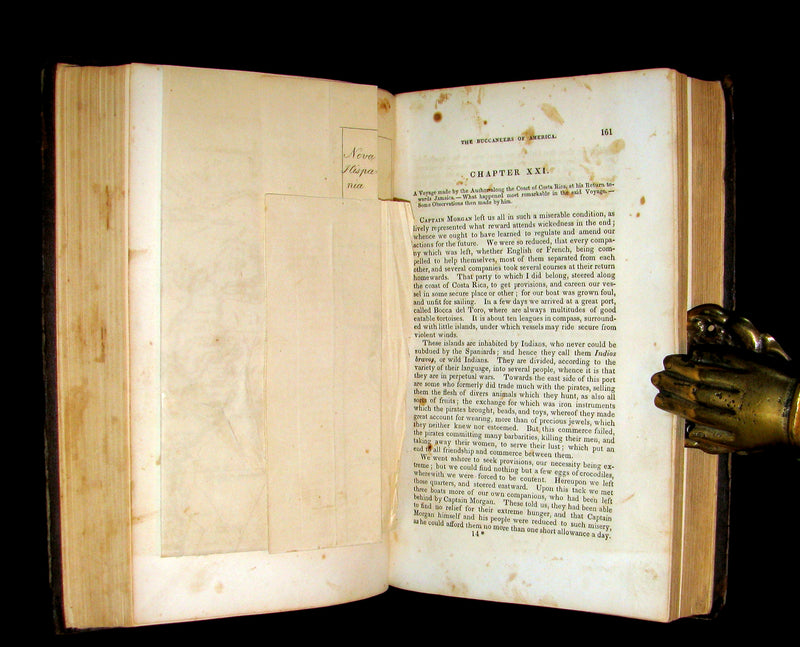 1853 Scarce Book - Pirates -The History Of The Buccaneers Of America. Illustrated & MAP.