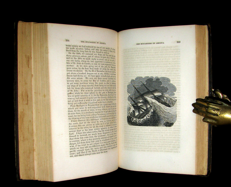 1853 Scarce Book - Pirates -The History Of The Buccaneers Of America. Illustrated & MAP.