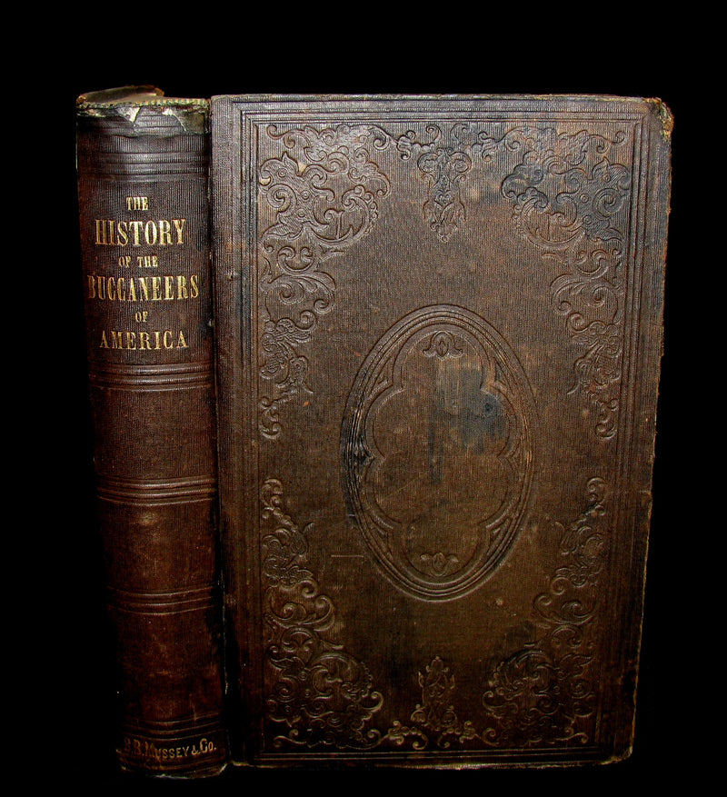 1853 Scarce Book - Pirates -The History Of The Buccaneers Of America. Illustrated & MAP.
