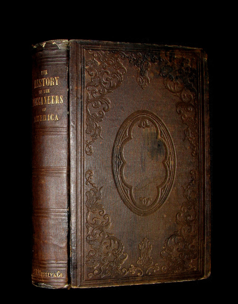 1853 Scarce Book - Pirates -The History Of The Buccaneers Of America. Illustrated & MAP.