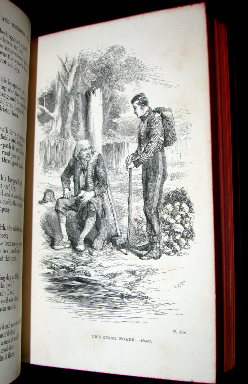 1854 Rare Victorian Book - JOAN OF ARC and Minor Poems, Ballads by Robert Southey. Illustrated.