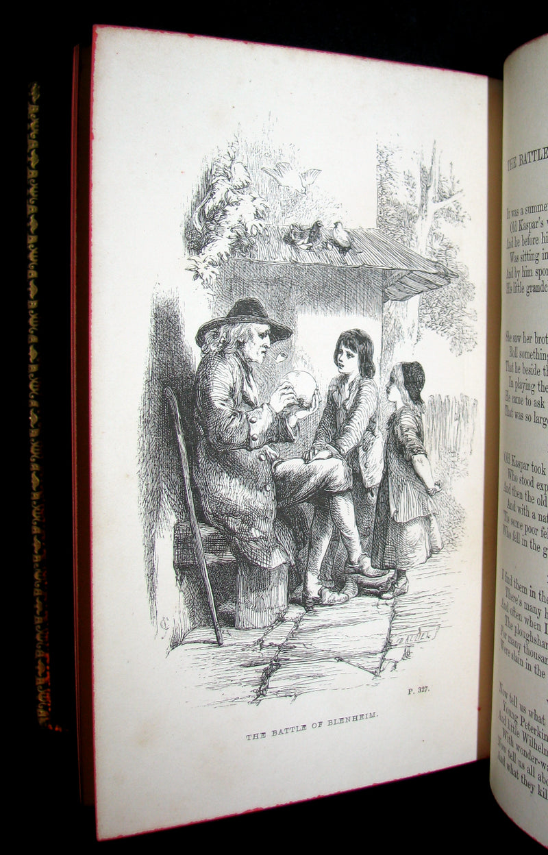 1854 Rare Victorian Book - JOAN OF ARC and Minor Poems, Ballads by Robert Southey. Illustrated.
