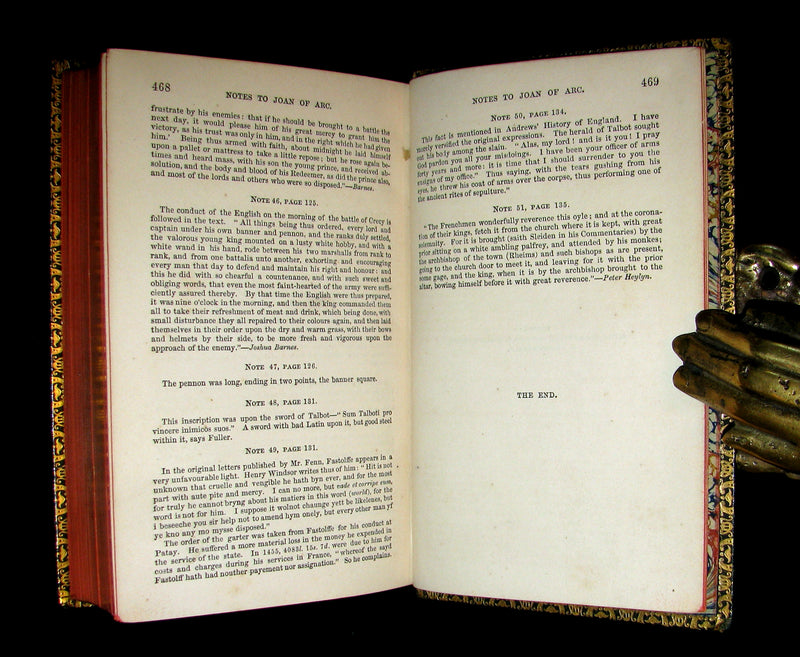 1854 Rare Victorian Book - JOAN OF ARC and Minor Poems, Ballads by Robert Southey. Illustrated.