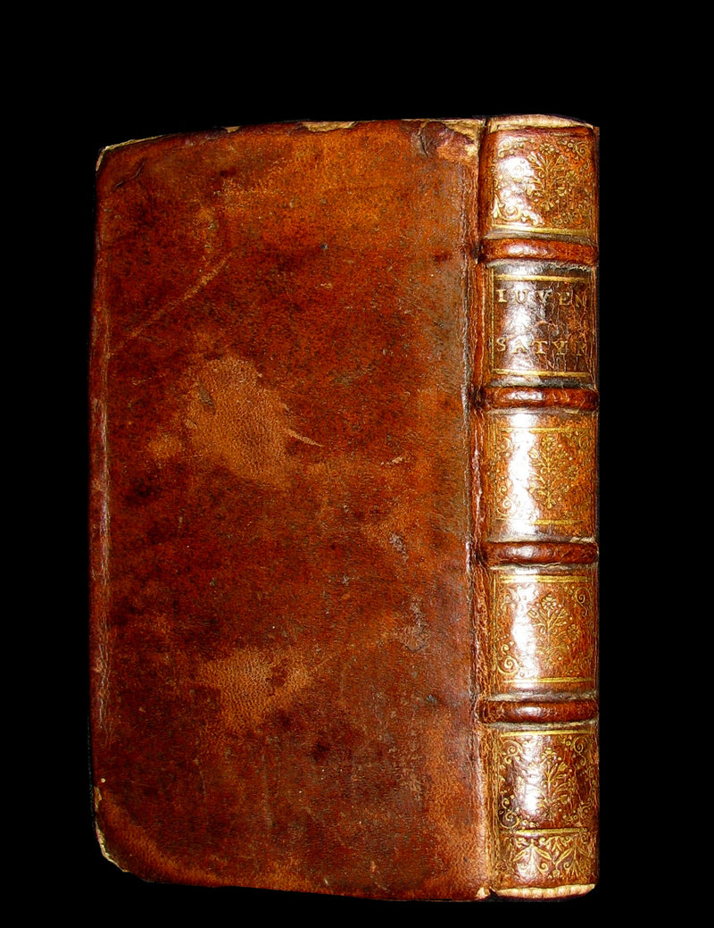 1687 Rare Latin Book - The Satires of Decimus Junius Juvenalis, and of Aulus Persius Flaccus.