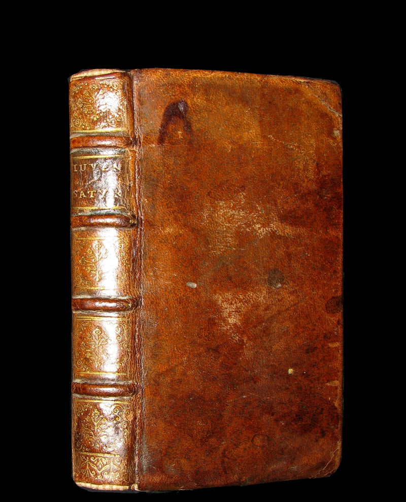 1687 Rare Latin Book - The Satires of Decimus Junius Juvenalis, and of Aulus Persius Flaccus.