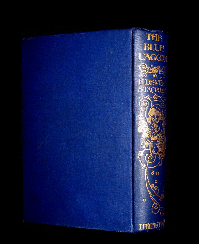 1910 Rare 1st Edition - The BLUE LAGOON by H. De Vere Stacpoole illustrated by Willy Pogany.