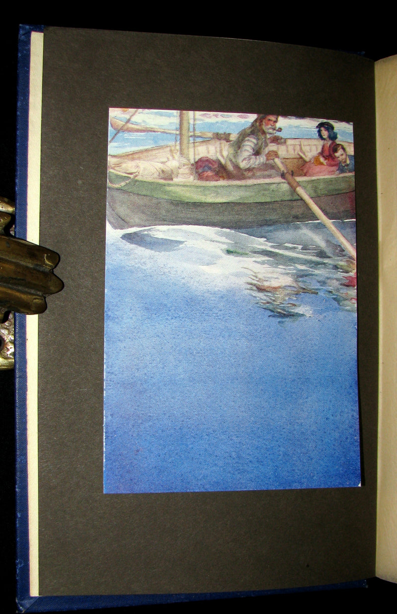 1910 Rare 1st Edition - The BLUE LAGOON by H. De Vere Stacpoole illustrated by Willy Pogany.