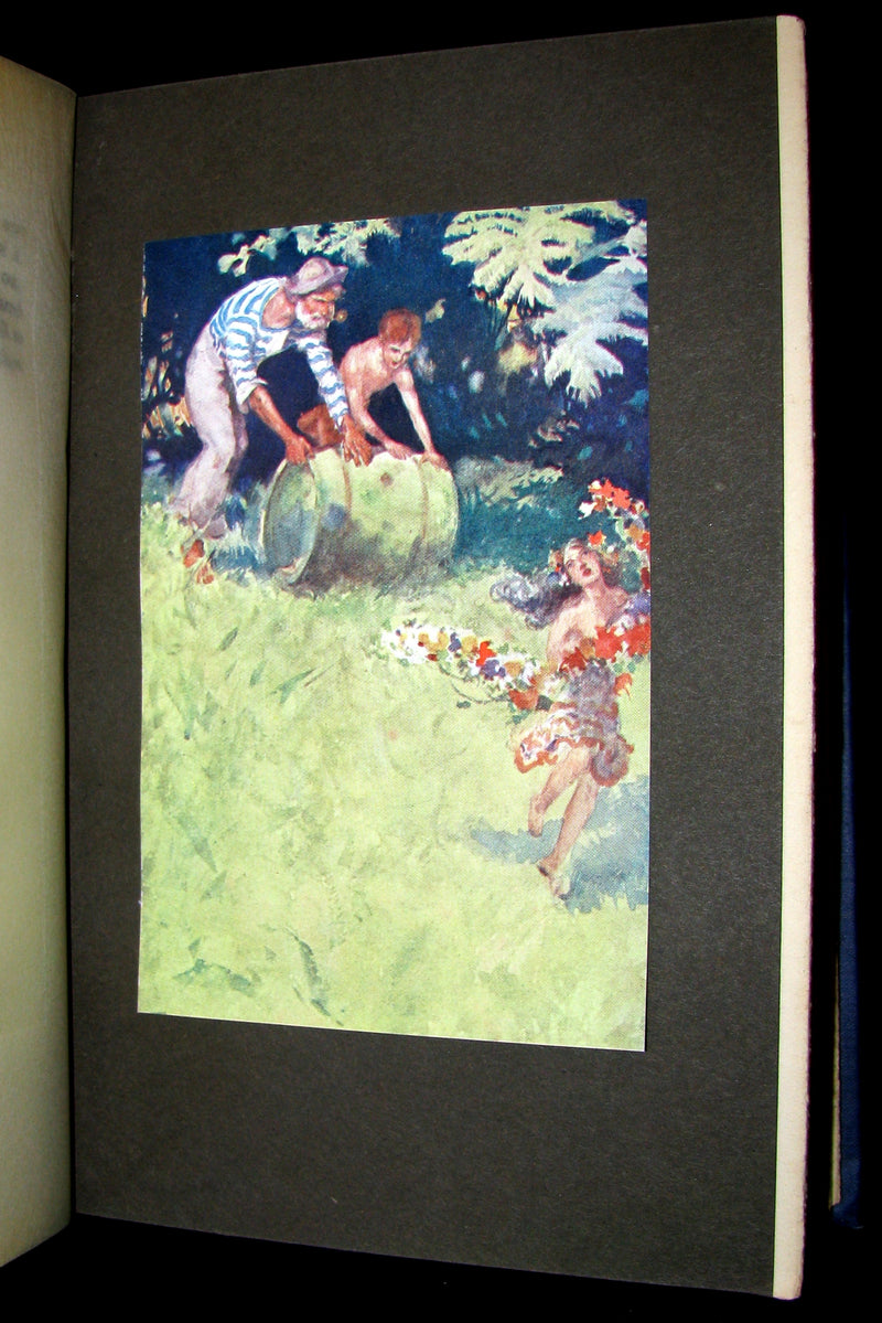 1910 Rare 1st Edition - The BLUE LAGOON by H. De Vere Stacpoole illustrated by Willy Pogany.